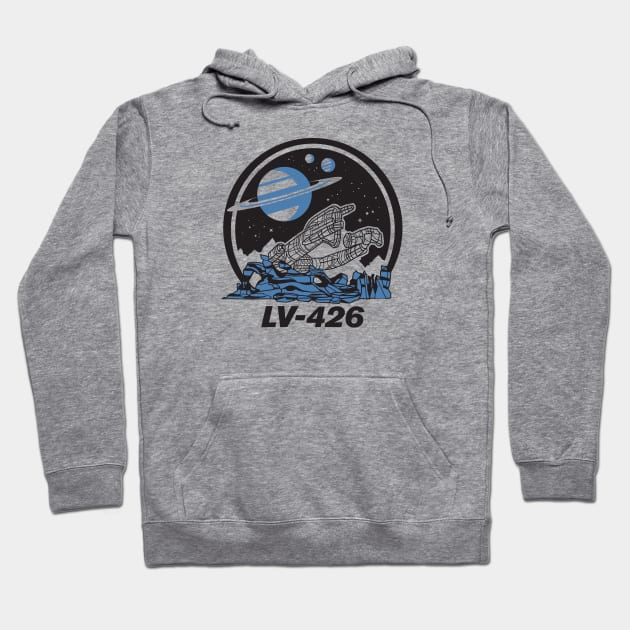 LV 426 Derelict Spacecraft Vacation Parody Hoodie by ObiPatricKenobi